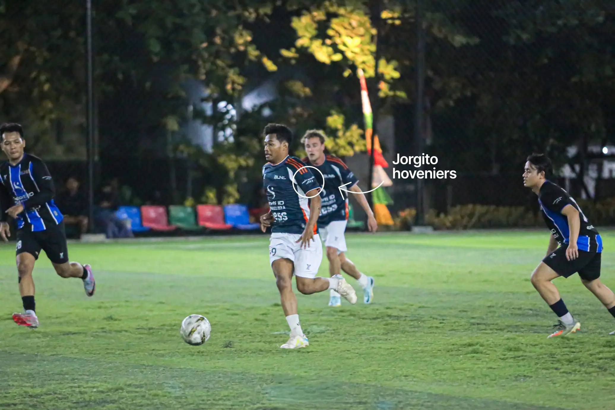 Playing football in Indonesia